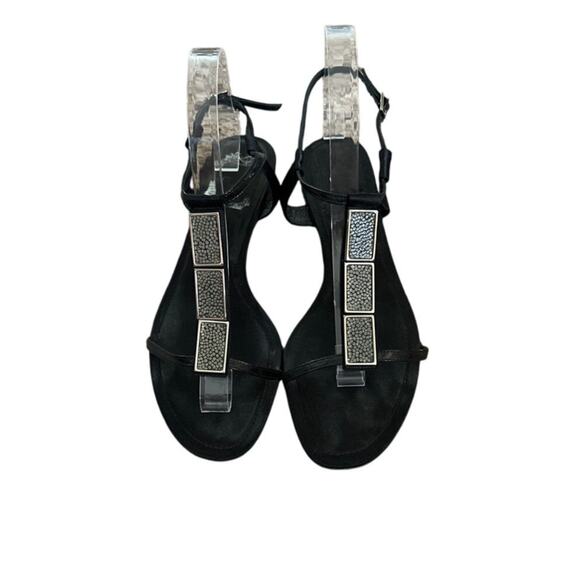 Dior Gladitor Embellished Thong Leather Sandals *flaw* Size 7.5 - Picture 1 of 8